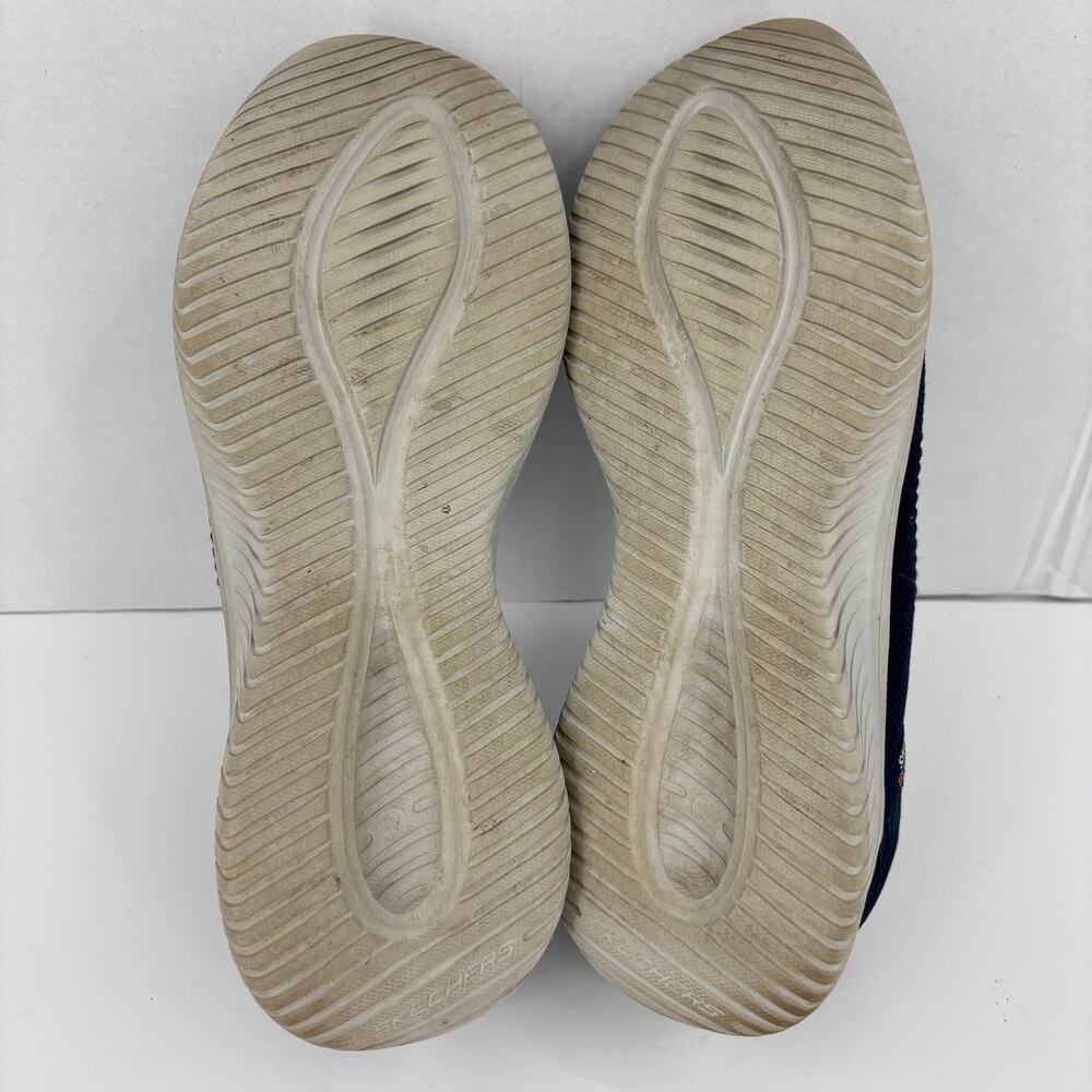 Skechers Slip Ins Sneakers Mens Size 11.5 Blue Hands Free Ultra Flex Smooth Step - Picture 9 of 10